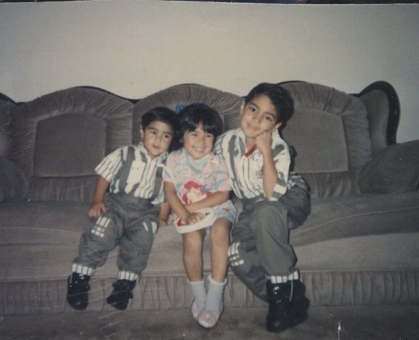 With my brothers, Richard and Jeffrey, during our time in Modesto, California.